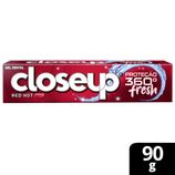 Creme Dental em Gel Close Up Proteção 360º Fresh Red Hot 90g