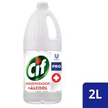 Limpador Cif Higienizador + Álcool Profissional Sem Perfume 2L