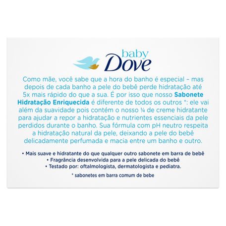 Dove Baby Hidratação Balanceada - Sabonete em Barra 75g