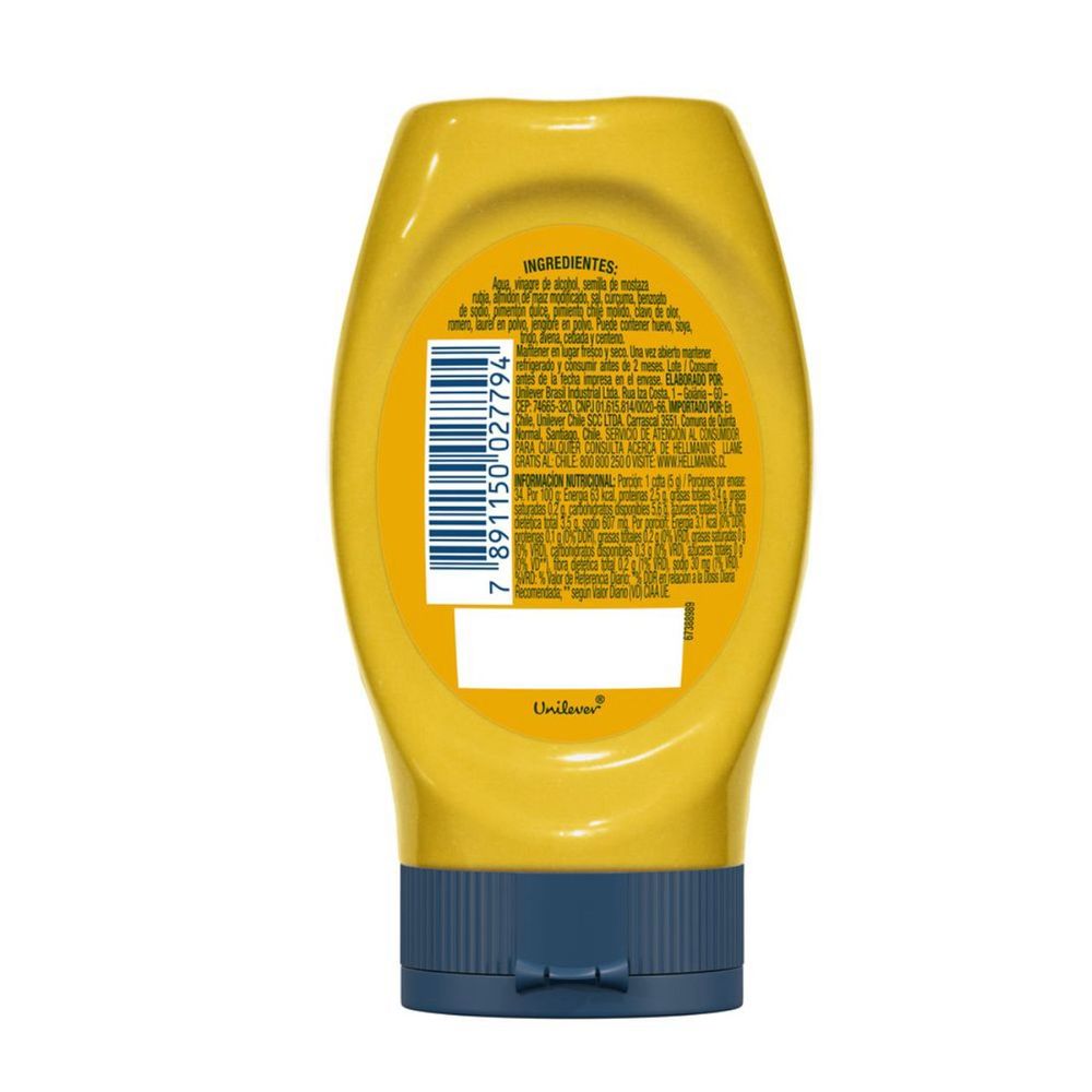 Mostarda Hellmann's Yellow Mustard 170g unileverstore