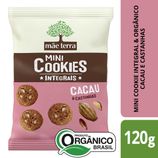 Mini Cookies Orgânico Mãe Terra Cacau e Castanhas 120g