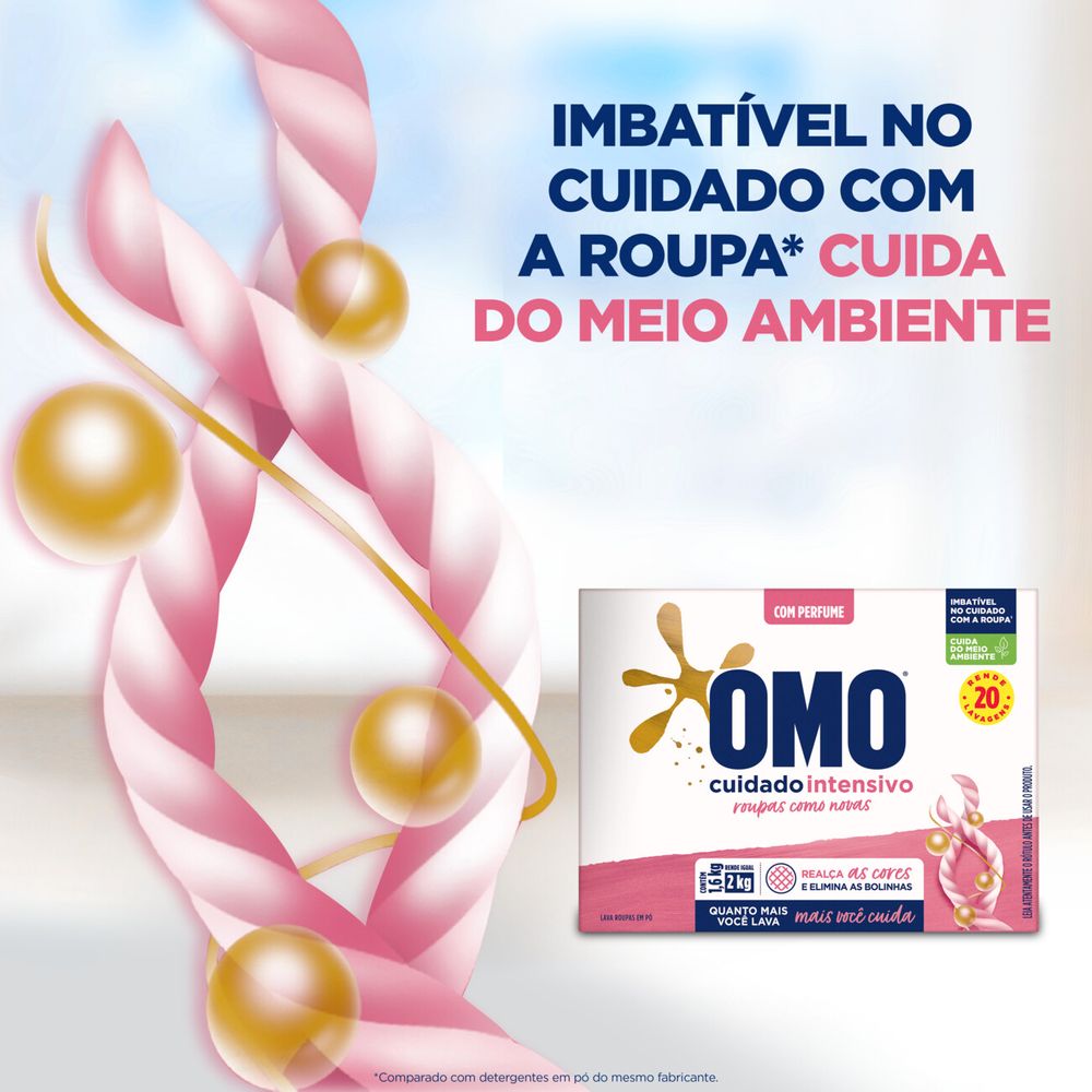 Lava Roupas Em Pó Omo Cuidado Intensivo 16kg Unileverstore 1956