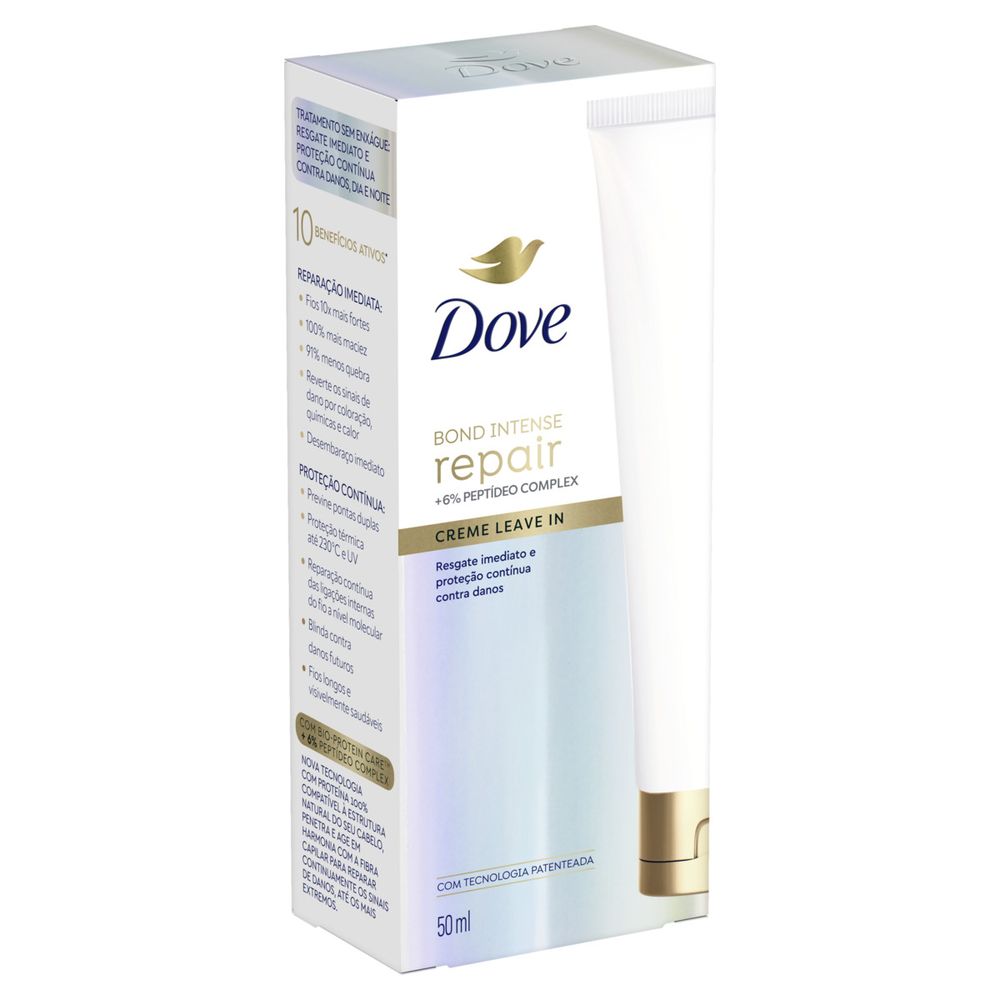 Creme Leave In Dove Bond Intense Repair 50ml Unileverstore 0492